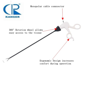 Tek kullanımlık Forseps Grasper 5X330mm Laparoskopi Endoskopik Enstrüman CE FDA